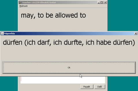 Tlačítko Prozradit celou odpověď zobrazí celou odpověď